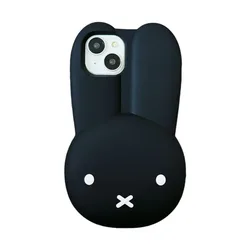 Cute Miffy Silicone Phone Case - Kawaii Anti - Drop All Wrap Soft Cover Gift - iPhone 17 Pro (Black)