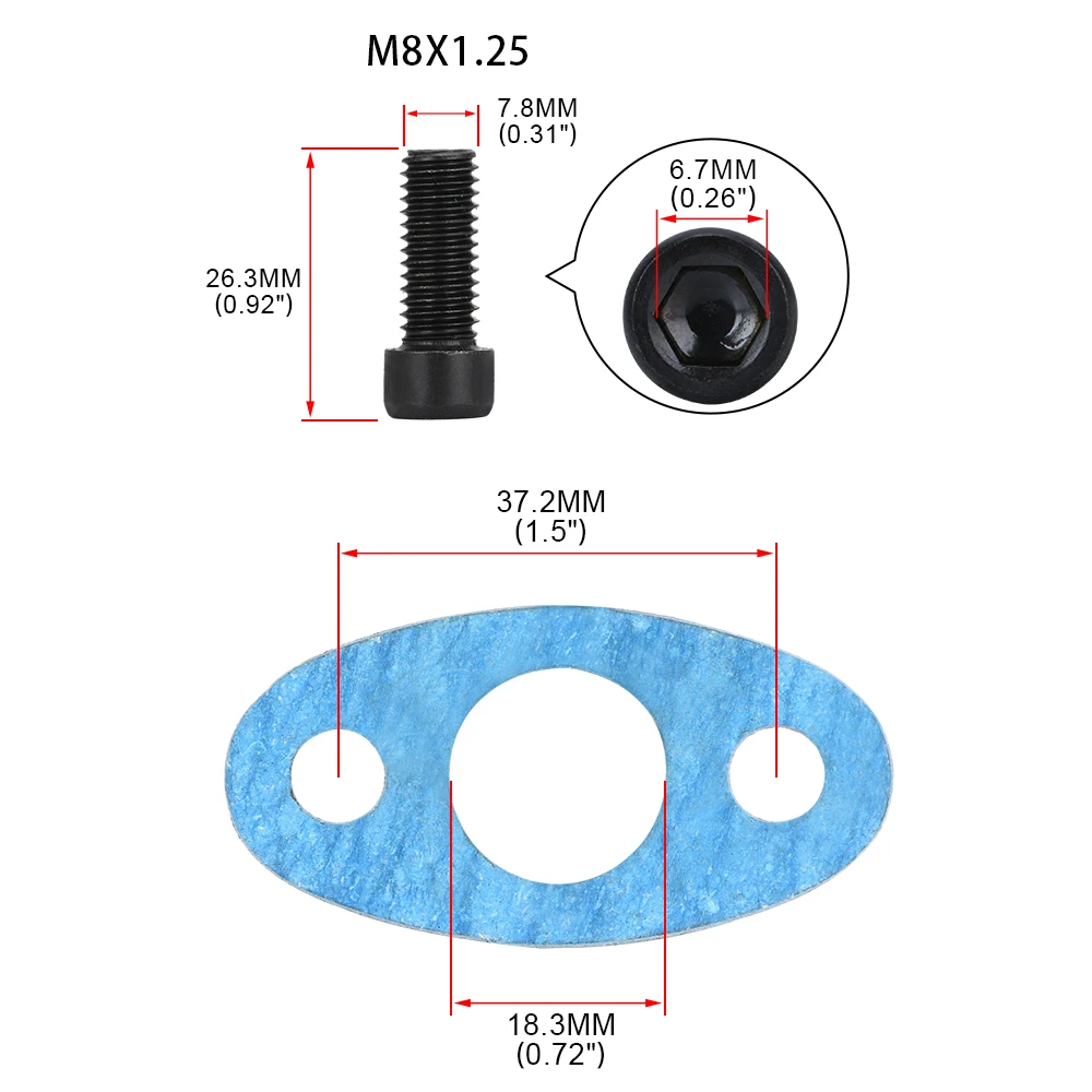 Turbocharger Parts Turbo Oil Return/Drain Flange Adapter AN10 FOR TURBO GT28 GT30 GT35 T25 LZ-OFG34