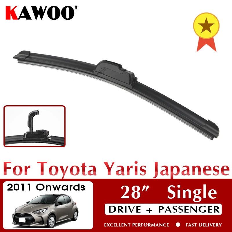 limpiaparabrisas para coche Toyota Yaris, accesorio de 28 pulgadas, individual, LHD, RHD, japonés, 2011 en adelante|Limpiaparabrisas| - AliExpress