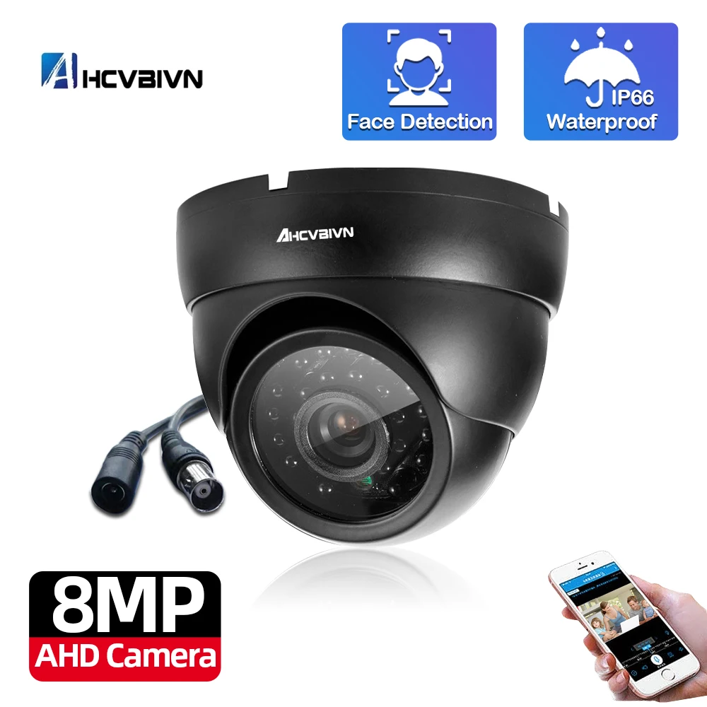 H.265 Ultra Hd 8Mp Ahd Camera Analogica Hd Videosorveglianza Day Night Vision Telecamera Cctv Home Outdoor Security Cctv Telecamere Nere