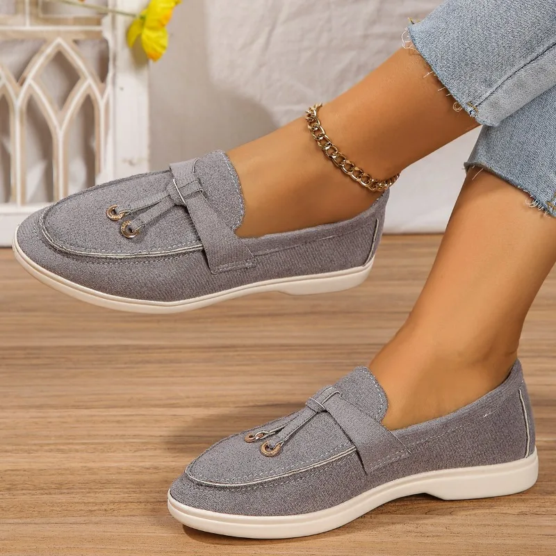 New Lefu Shoes Women's Soft Leather Retro Lazy Man Step on Thick Sole Flat Bottom Comfortable Single Shoe Zapatos Para Niña - Image 3