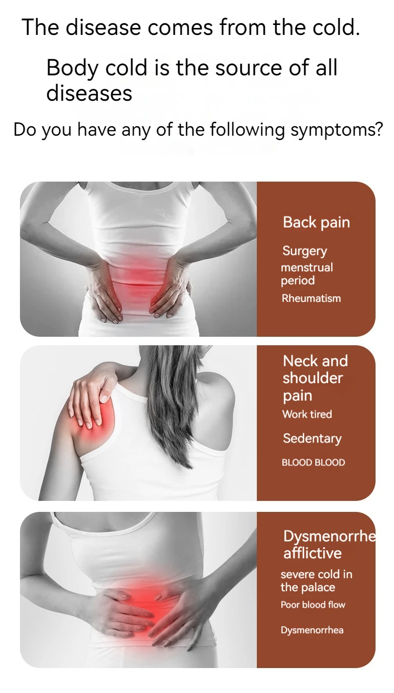 Description Picture 3 of item50pcs Body Warmer Stickers Disposable Self-heating Heat Patch Hand Foot Waist Abdome Warmer Heating Pad Warm Paste