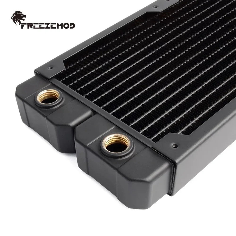 Zemod-copper Heat Sink para pc Copper Radiator Liquid Cooling Row 480 mm 14 Flat Fins 12cm Fan Bit Cooler 48cm - Imagem 6