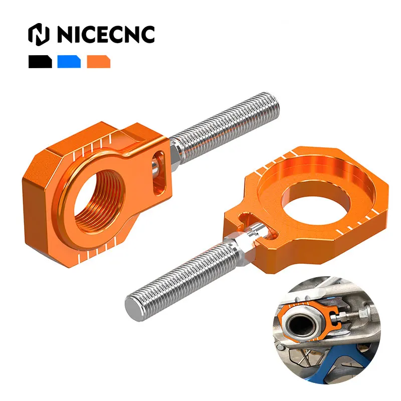 

For ktm exc 300 2024 22mm Rear Axle Blocks Chain Adjuster For KTM 150-500 200 250 300 350 SX XC XCF SXF 23-24 EXC EXCF XCW 2024