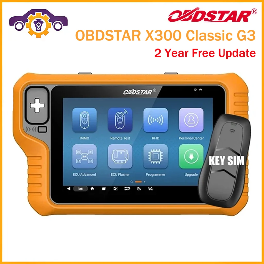 

OBDSTAR X300 Classic G3 (KEY MASTER G3) Key Programmer with Built-in CAN FD DoIP Supports Car E-Car HD Motorcycle Marine IMMO