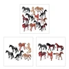 2-3inch Miniature World Famous Horse PVC Model Figure Thoroughbred Mare Interactive Realistic Statue Office Decor 1