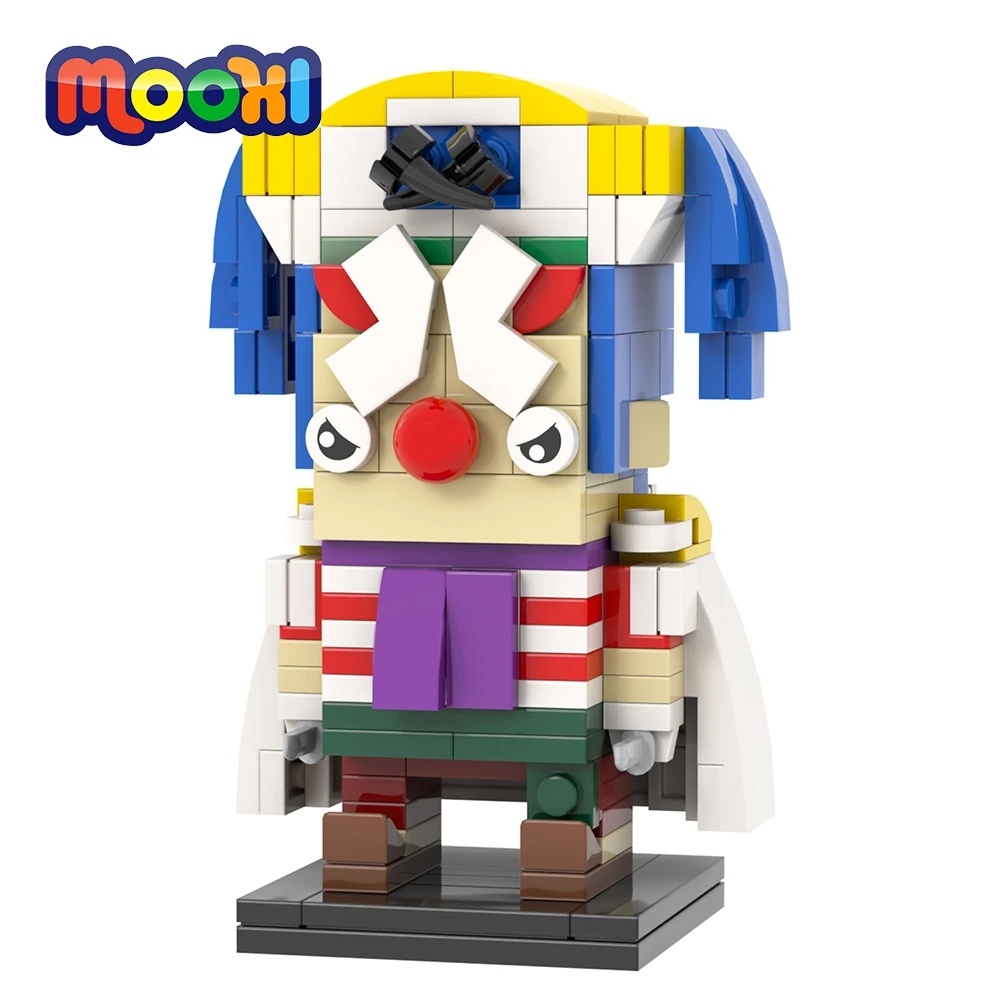 MOOXI Anime Series 201Pcs MOC Bricks Figures BrickHeadsed Building ...