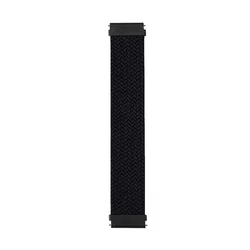Braided Nylon Fabric Solo Loop Strap for M (Black)