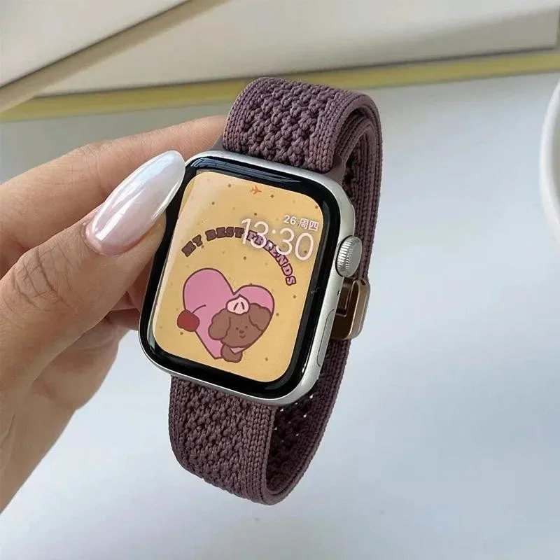 Colorful Nylon Magnetic Buckle Strap with Cartoon Design