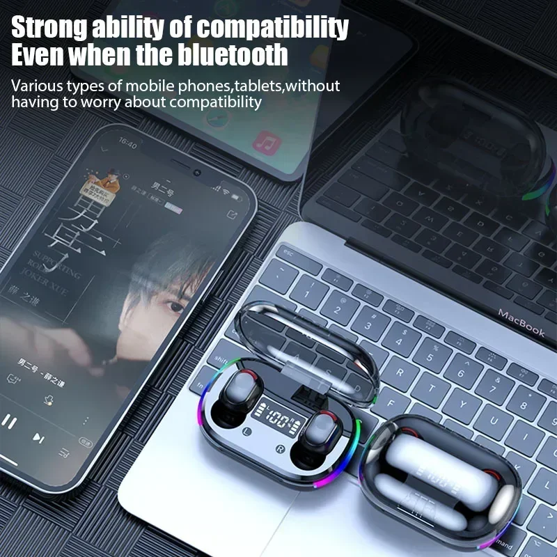 

K10 TWS Air Pro Fone Bluetooth Earphones Wireless Headphones with Mic Wireless Bluetooth Headset For Xiaomi LED Display Earbuds