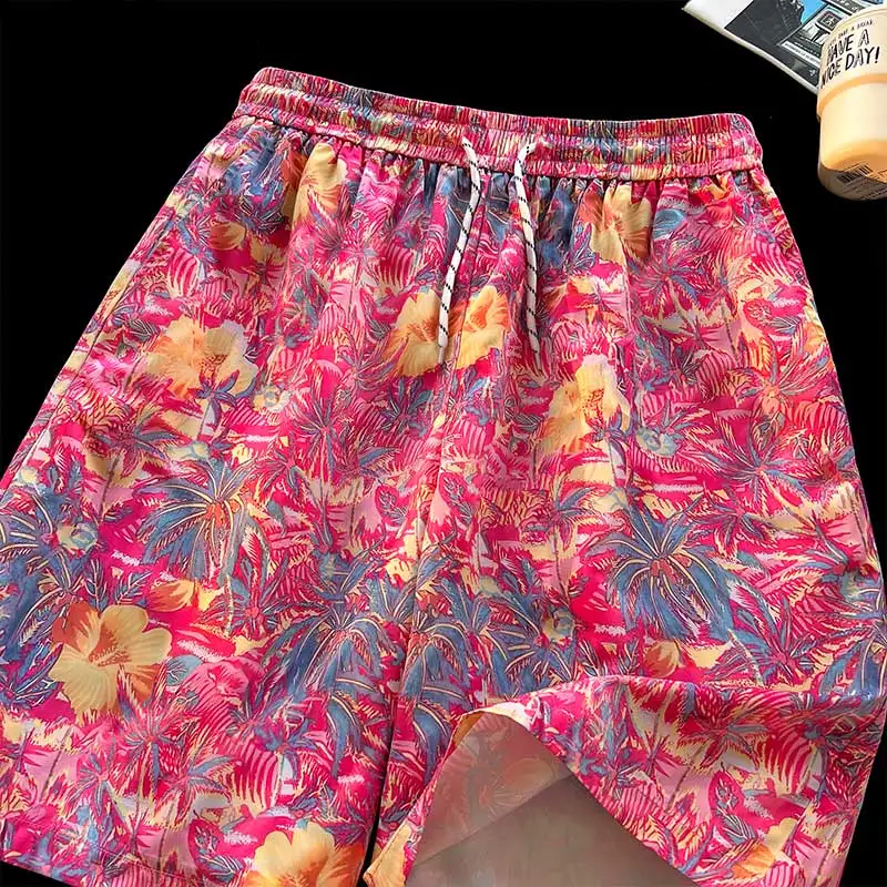 Fashion Beach Shorts for Men Summer Breathable Men Short Basketball Running Baggy Print Short Pants Track Shorts