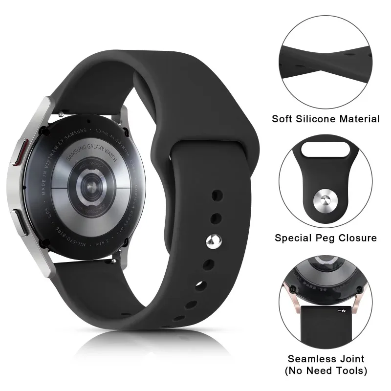 Silicone Sport Strap - Soft and Durable Bracelet