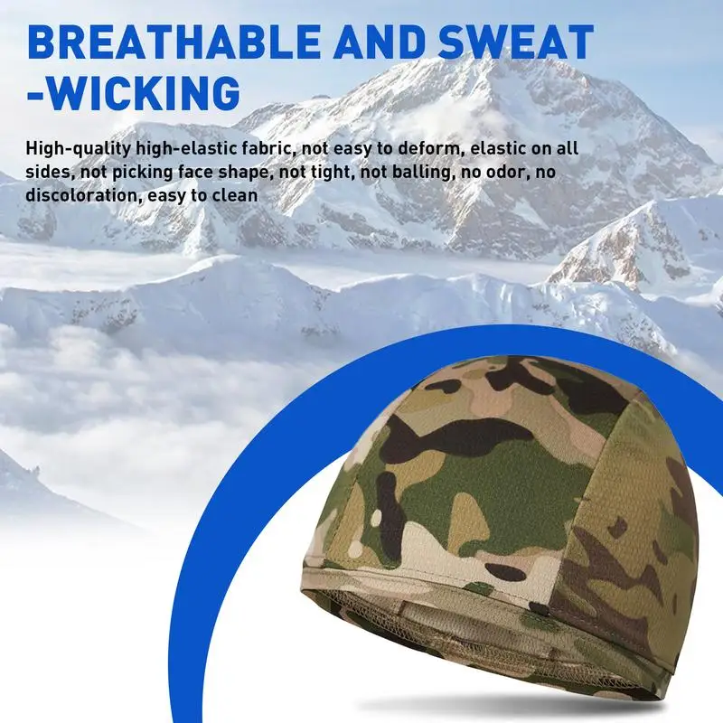 Cooling Skull Caps Breathable Summer Cycling Caps Ice Fabric Anti-UV Bicycle Head Scarf Helmet Liner Sports Fishing Running Hat 6