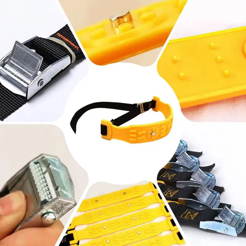 Snow Chains For Car Tires Heavy Duty Traction Tire Chains Anti Snow 10 Pieces Traction Mud Auto Tire