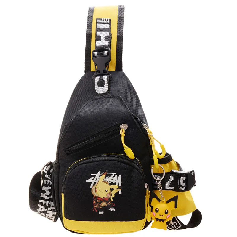 9 Pokemon Go Shoulder Bag Chest Pack Sports Pikachu Teen Crossbody Tote Bag Men Women Chest Bag Waist Bag Christmas Gift 2