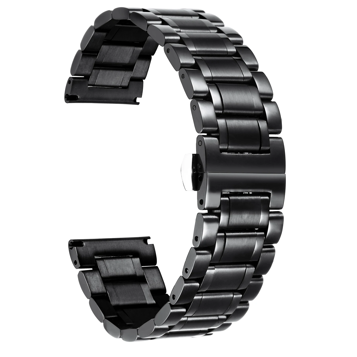 

BINLUN Stainless Steel Watch Bands 12mm-24mm Metal Replacement Watch Band SmartWatch Straight & Curved Ends Men Women