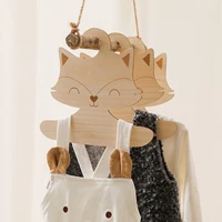 5/10 Pcs Baby Hanger Rack Cute Foxs Shape Baby Wooden Clothes Hanger Home Girls Princess Room Nursery Decor For Kids Present 1