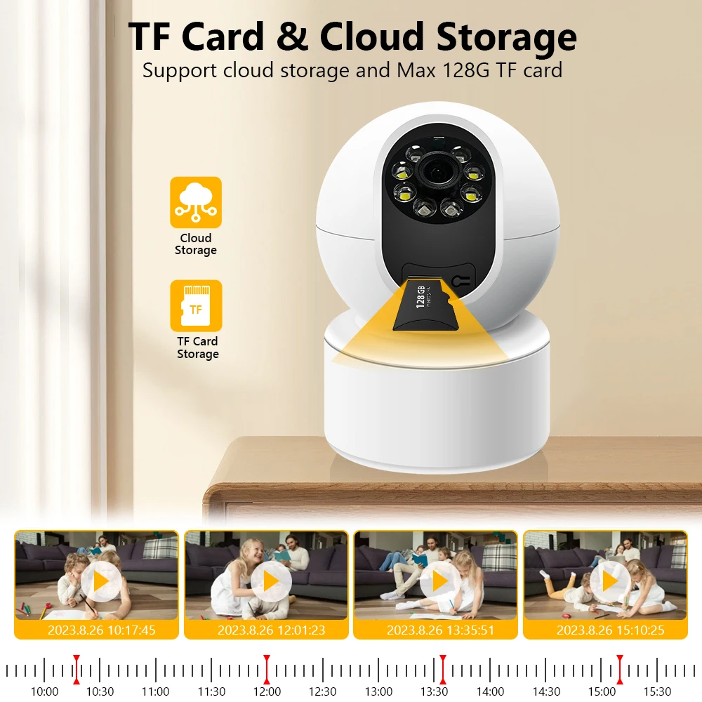 Movols 1080P PTZ IP Camera Two-way Audio WIFI Wireless Security Surveillance Cam