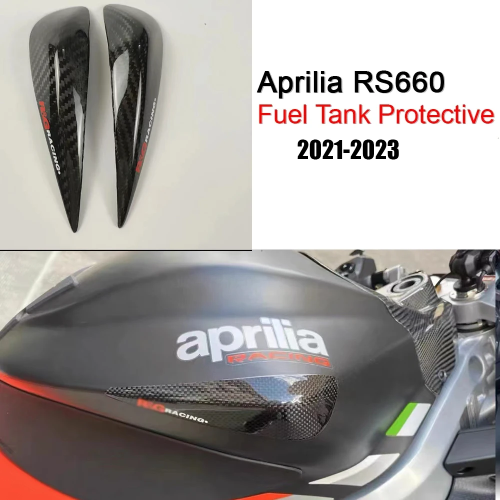 New Motorcycle Side Fuel Tank Cover Slide Protector Fuel Tank Corner Trim Cover ABS Accessories For April RS660 2021-2023