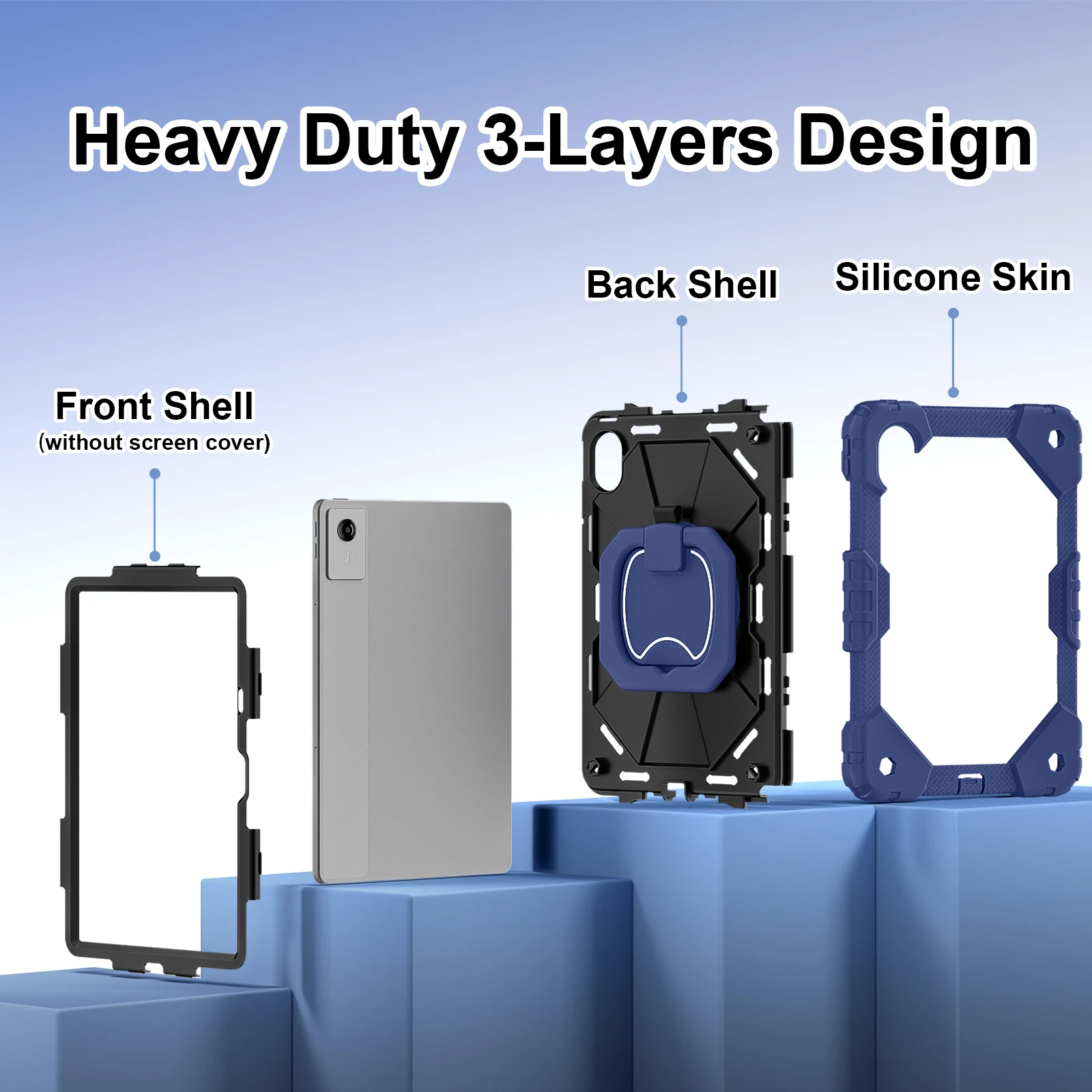 Premium Rotating Cover for 11 Tablets - Universal Fit for Enhanced Protection