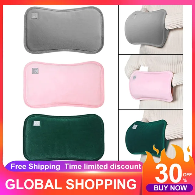 Graphén Elektromos Hő Kézmelegítő Újratölthető Hőcsomag Állítható 3 Sebességváltó Forró Vízzsák Újrafelhasználható Biztonság A Nők Számára