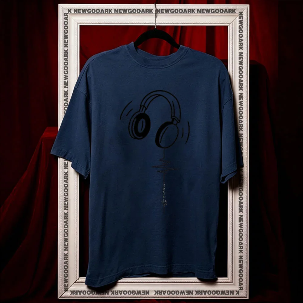 DJ Music Is Life Graphic Tee - Summer Cotton Unisex T-Shirt