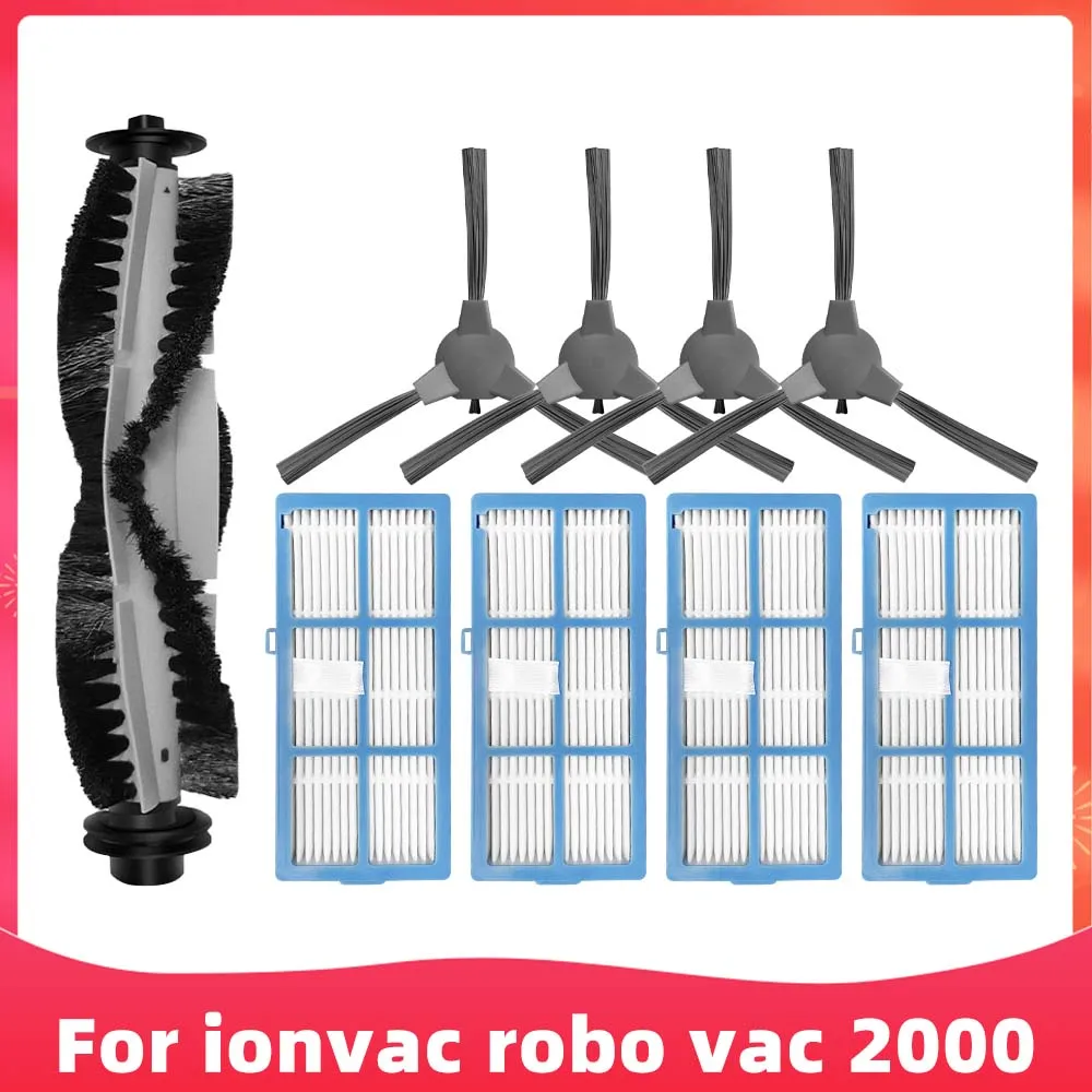 

For ionvac robo vac 2000 Robot Vacuums Cleaner Roller Main Side Brush Hepa Filter Replacement Accessory Spare Part