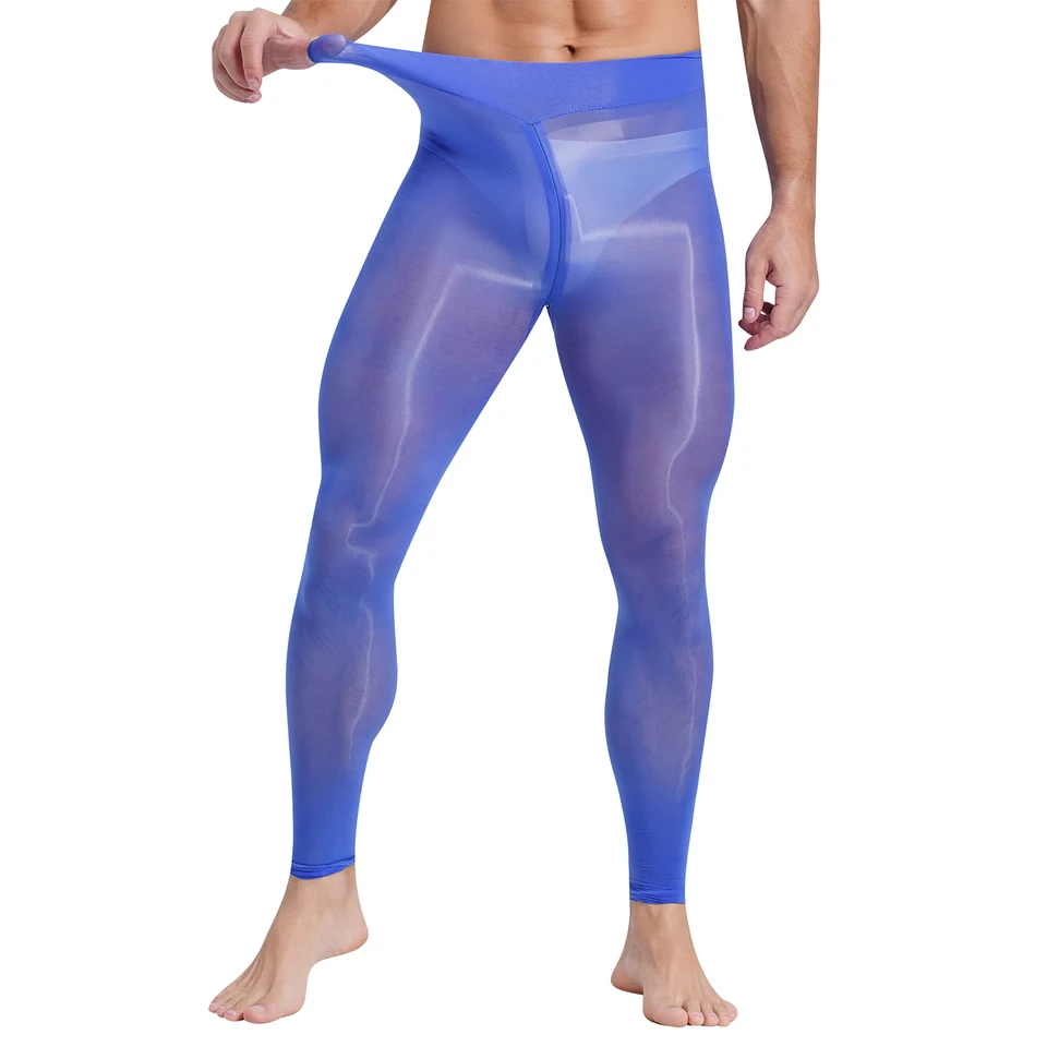Men's Sissy Mesh See-Through Full Body Pantyhose – Ultra-Thin L Size