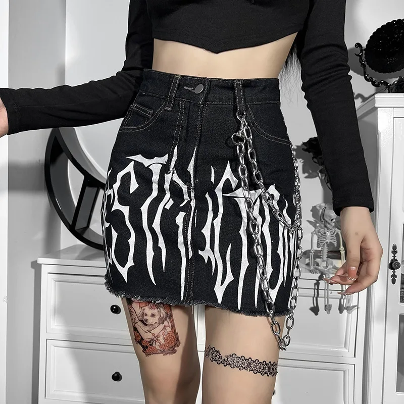 black leather skirt Dark wind 2022 European and American spring and summer new skirts Solid color sexy lace short skirt women's clothing tennis skirt outfits