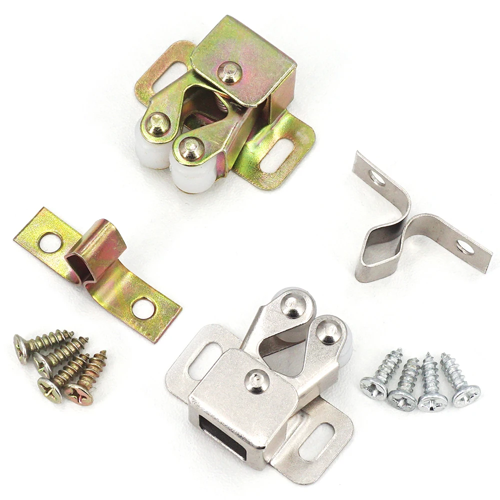 

10/5/2 Sets Cabinet Roller Catch Door Stop Closer Stoppers Damper Buffer Clasp Latch for Wardrobe Cupboard Furniture Hardware