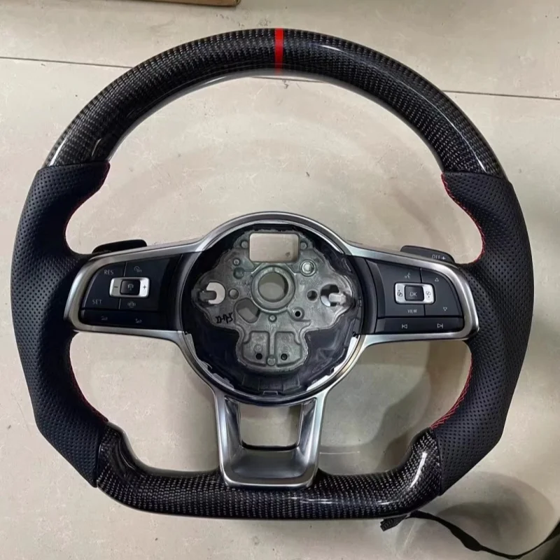 R라인 스티어링 휠 CC 폴로 골프 MK6 MK7 GTI 파사트 티구안 시로코 ACC CNL 스티어링 휠 어셈블리 (폭스바겐 골프 7 용)
