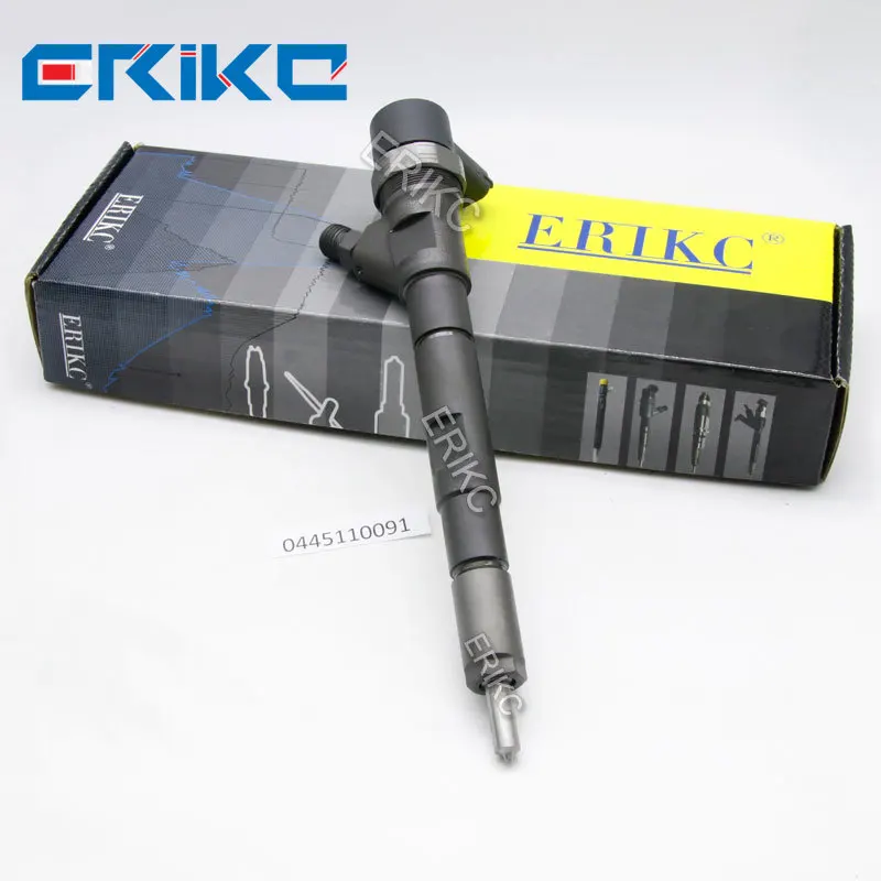 

ERIKC Fuel Injector 0445110091 Auto Diesel Inyector 0 445 110 091 CR Nozzle 0445 110 091 for HUYNDAI 33800-4A000