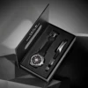 TOMI 2024 New 2PCS Men's Watch Bracelet Gift Set Luxury Business Versatile Calendar Men's Quartz Watch and Watch Gift Reloj 6