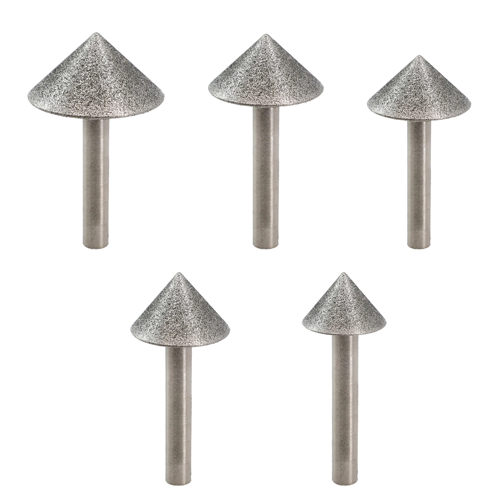 

New Grinding Head 1PCS Electroplated Cone Chamfer Grinding Head Stone Glass Chamfering Abrasive Tools