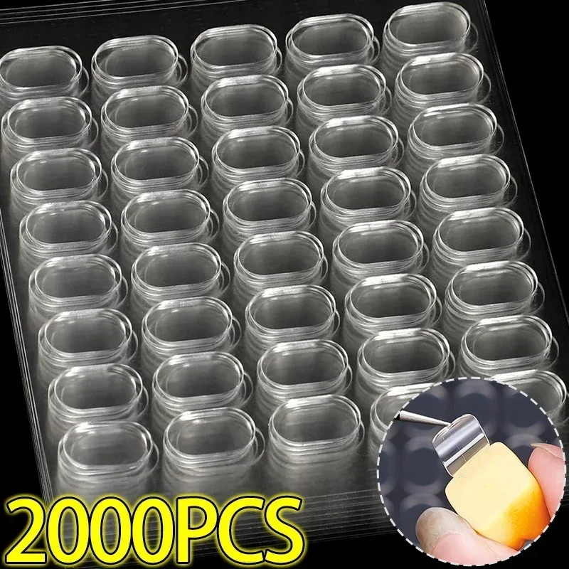 Double Sided Tape Adhesive Dots Poster Clear Glue Oval Tape No Traces Doll Foot Fixed Sticker Waterproof DIY Craft 100/2000x