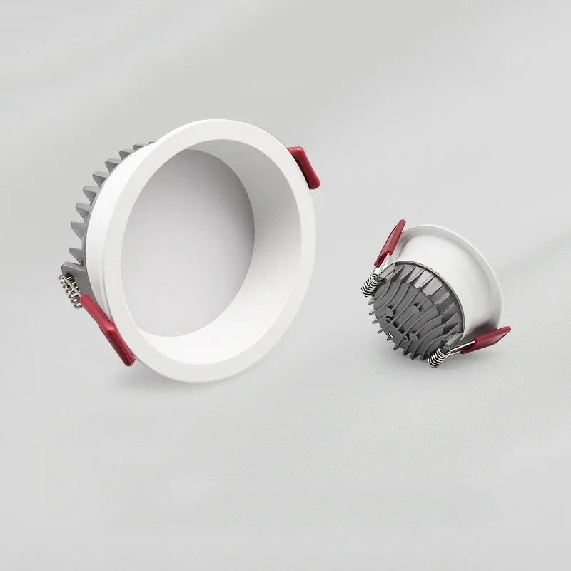 Recessed anti-glare SMD downlight 18W 24W dimmable 85-265V ceiling lamp spot light 7W 12W home living room bedroom lighting