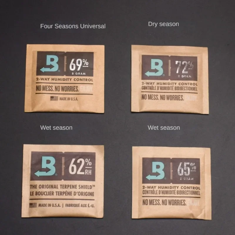 Original Import Boveda Cigar Humidor Bags 72 62 65 69% Tobacco 8g Humidification Pack 3