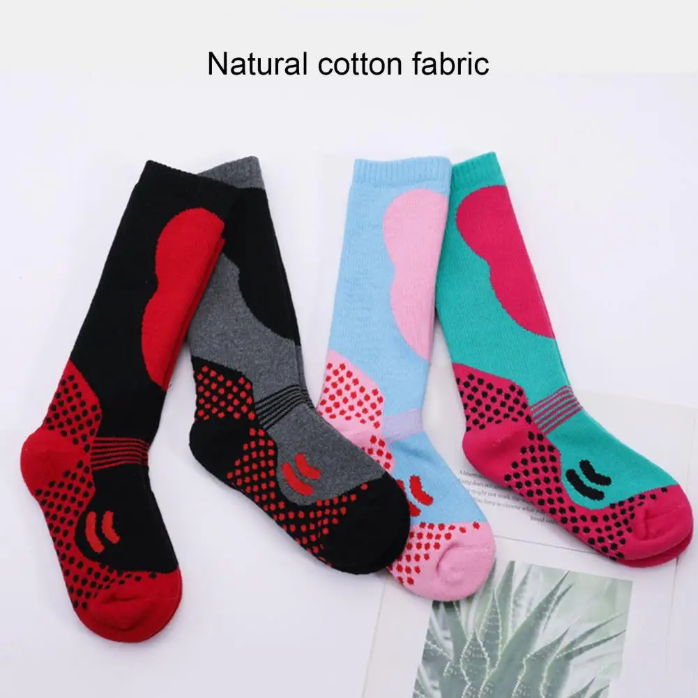 Children Ski Socks Children Winter Ski Socks Thermal Long-tube Cotton for Boys Girls Sweat Absorption for Winter
