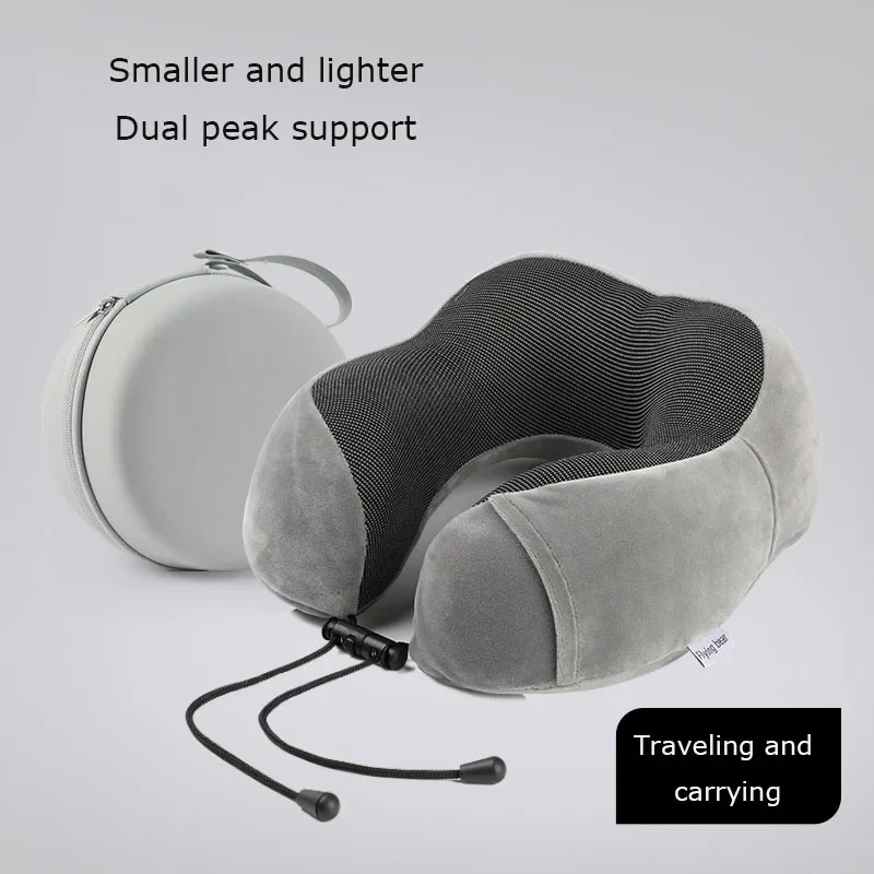 Memory Foam U-shaped Pillow Neck Support Travel Portable Student Sleeping Aid Airplane Pillow Neckrest U-pillow