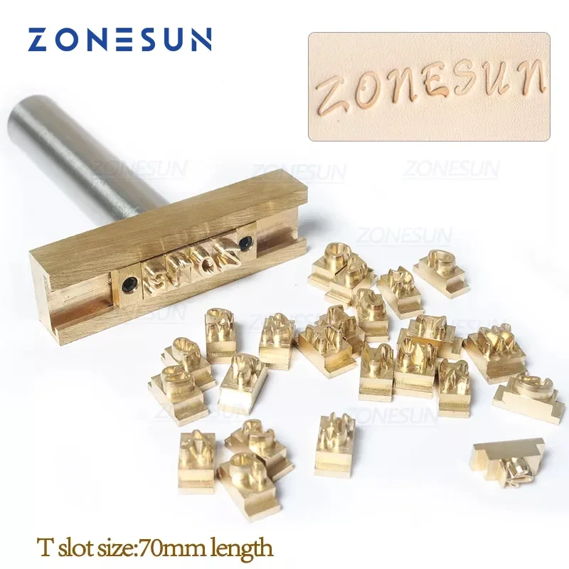 ZONESUN Hot foil Stamping Letter Movable Brass Mold Alphabet Symbol Press Stamp Craving Tool Branding Iron Leather number letter stamp set leather craft stamps leather letter punch alphabet number stamp set