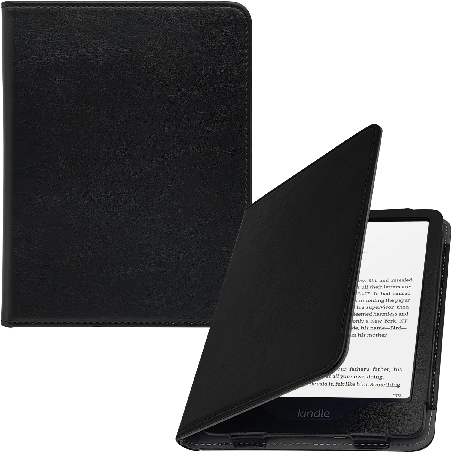 Premium Case with Auto Sleep/Wake, Double Hand Strap, and Stand
