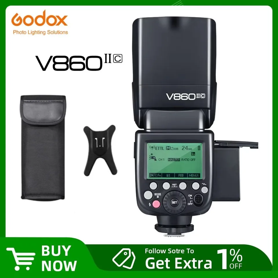 Godox V860II-S V860II-C 860II-N V860II-F V860II-O GN60 TTL HSS Li
