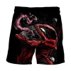 Summer Men's Shorts Marvel Venom Shorts 3D Anime Printed Swim Trunks Beach Shorts New Men's Shorts Fashion Men's Clothing 4