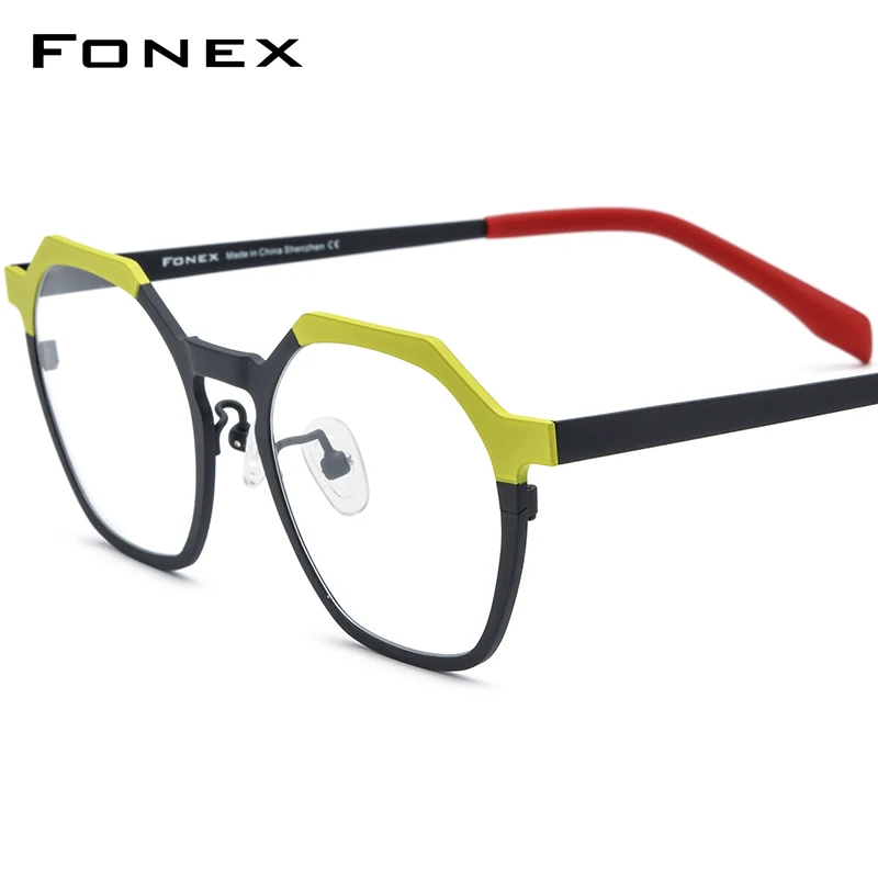 fonex-gafas-de-titanio-puro-para-mujer-anteojos-poligonales-coloridos-vintage-f85814-2024