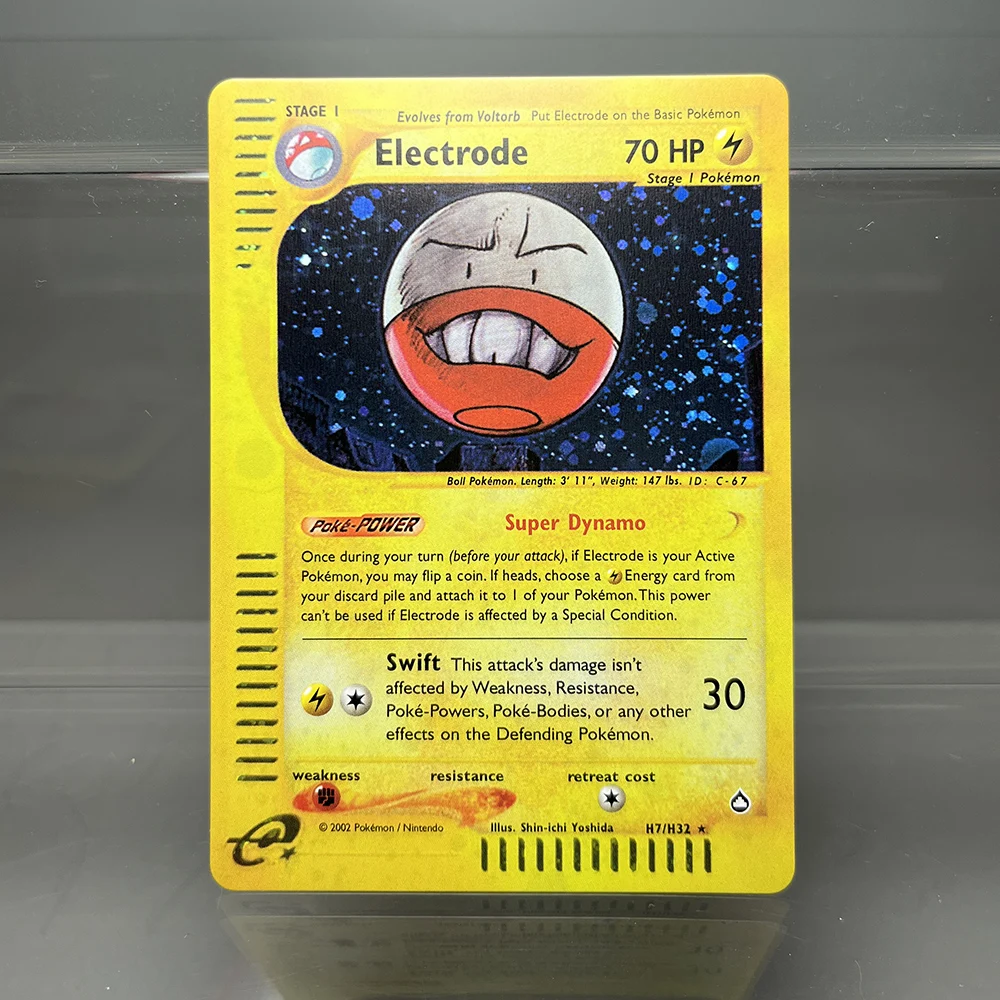TCG-Ersatzkarten, Folienkarteikarten, PKM Gyarados Alakazam Houndoom Skyridge SK, klassisches Spiel, Sammeln Sie Zopdos-Sammelkarten – Detail 28