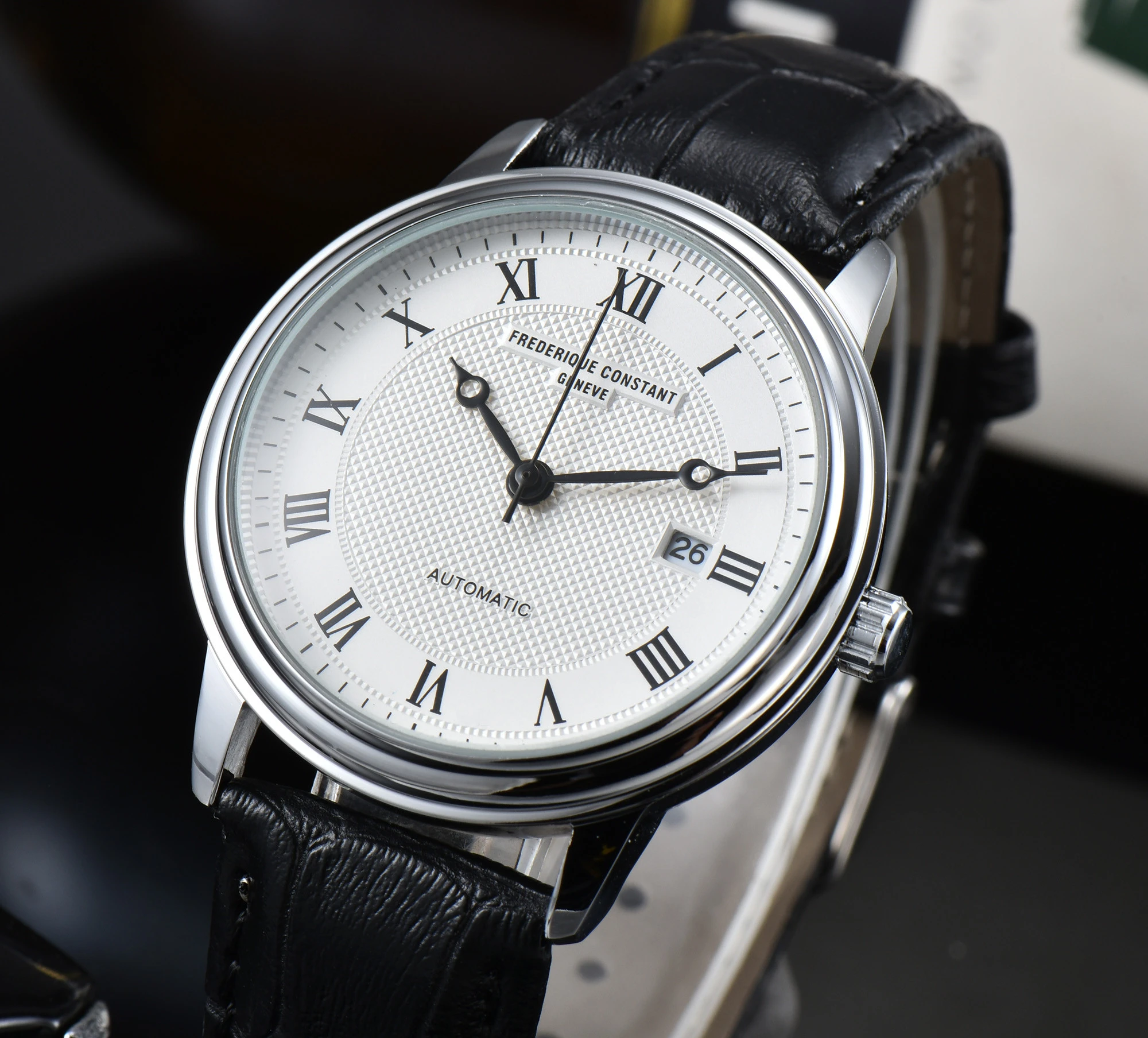Top New Brand Quartz Waterproof Leather Business Casual Watch Men's