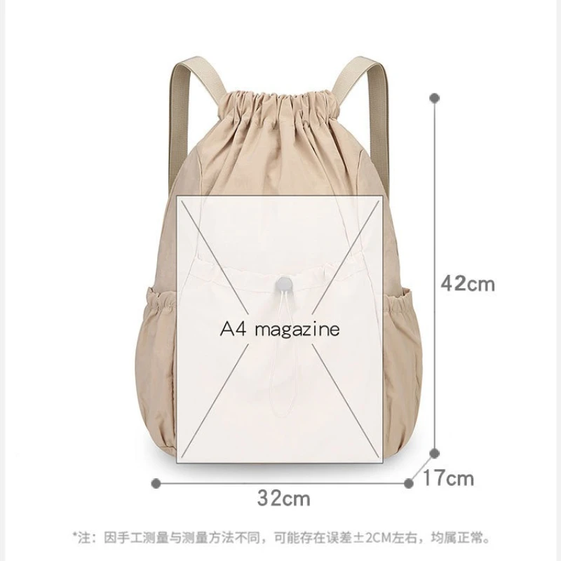 Lightweight Drawstring Backpack for Men and Women Universal Large Capacity Outdoor Commuting Leisure Foldable Bag Сумка - 6