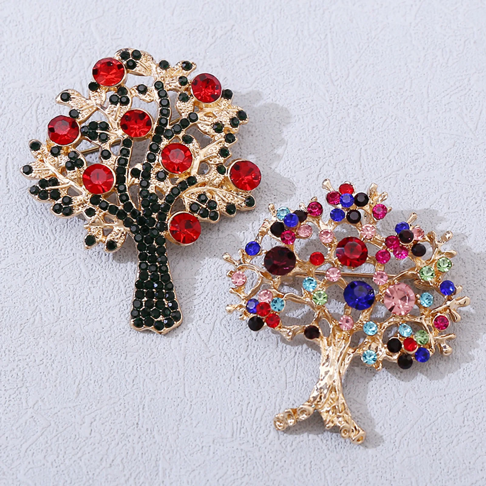 1 Stück Vintage Legierung Weihnachtsmann Brosche Weihnachtsbaum Pin Metall Abzeichen 4 Stile für Kleidung Hüte Taschen Dekore – Detail 4