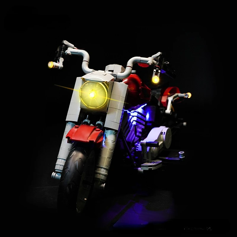 Non Incluso Building Blocks Led Light Kit Per Il 10269 Harley Davidson Fat Blocks Set Modello Di Moto Set Di Giocattoli Fai Da Te