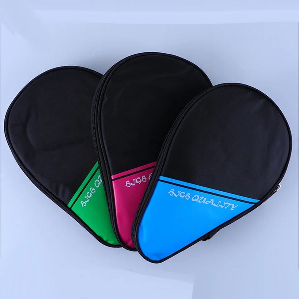 Nouveau Raquette De Tennis De Table Sac De Tennis De Table Raquette Bois + Caoutchouc 7 Plis Bois Longue Poignée Dureté Moyenne éponge Rose/vert/bleu